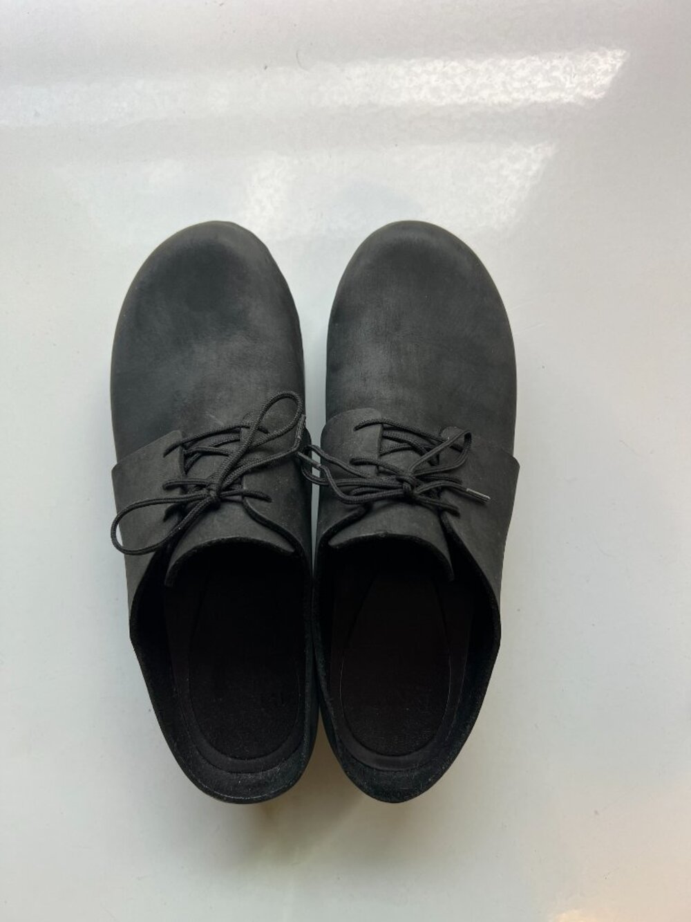 Bryr Zoe Monochrome Black Platform Clog with Removable Kilt - Picture 9 of 12